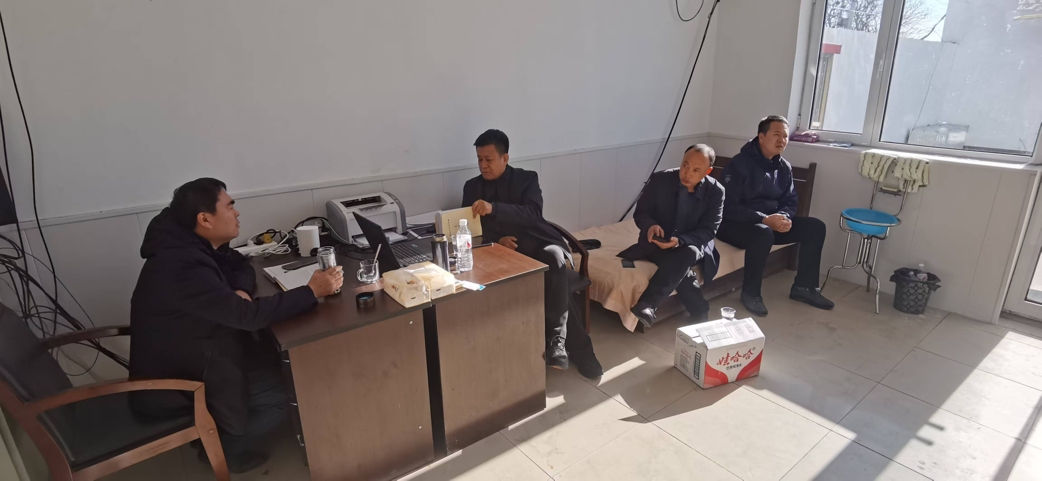 丰南区职教中心校领导走访调研 驻大新庄镇孟庄子村工作队